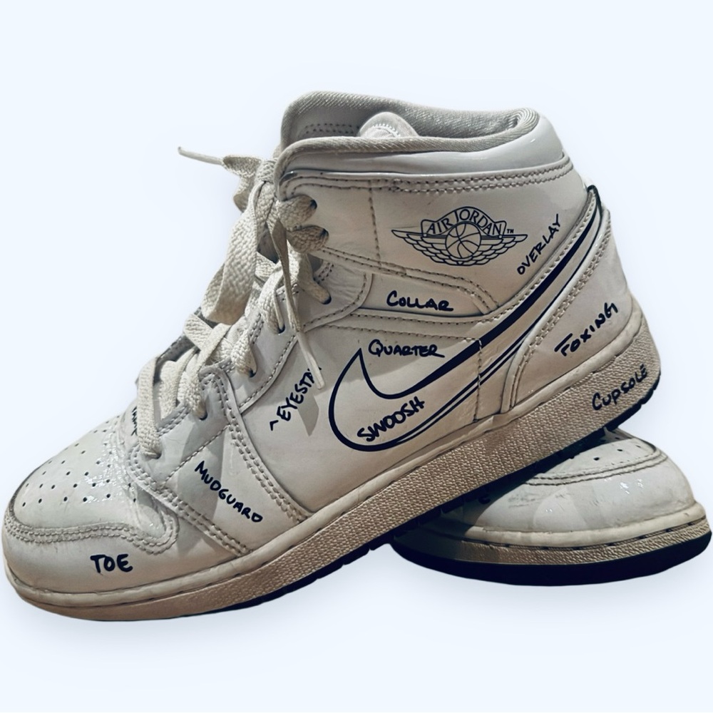 Air Jordan 1 Mid Schematics Boy Sz6